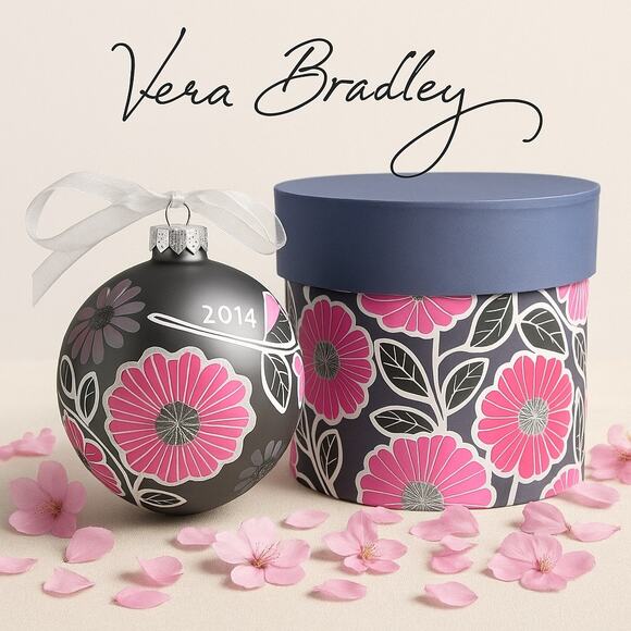 Vera Bradley Other - NIB Vera Bradley Cherry Blossoms Ornament in Box